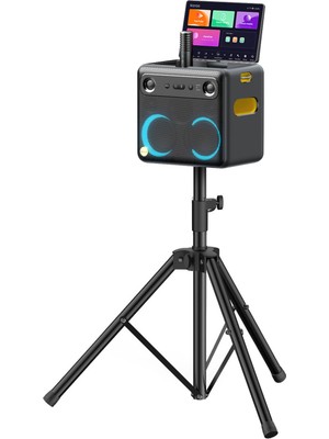 Ikarao Partybox Hoparlör Standlı Break X2 300W Karaoke Bluetooth Hoparlör Seti