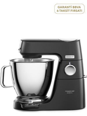 Kenwood Titanium Chef Baker Xl 1200W Çift Hazneli Siyah Mutfak Şefi KVL85.004BK