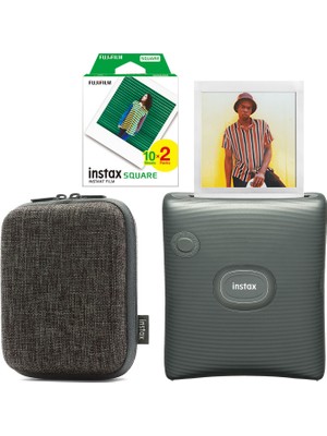 Fujifilm Instax Sq Link Yeşil Ex D Akıllı Telefon Yazıcısı ve Hediye Seti 4
