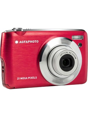 AgfaPhoto Realishot DC8200 Kırmızı Fotoğraf Makinesi + 16 GB Sd