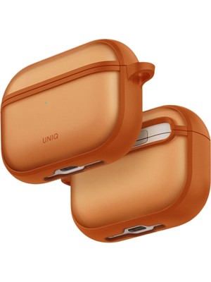 Uniq Veren Frosted Airpods Pro 3 (3.nesil) Hang Turuncu Kulaklık Kılıfı