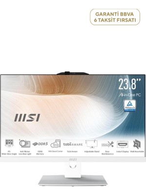 MSI Modern AM242P 1M-2089XEU Core 5 120U 16GB Ram Ddr5 512GB SSD 23.8" Fhd Freedos All In One Pc