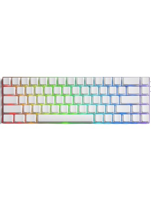 Akko Monsgeek FUN68 He White %65 Flash Manyetik Switch 8k Hz Hall Effect Hotswap Rgb Kablosuz Ingilizce Mekanik Gaming Klavye