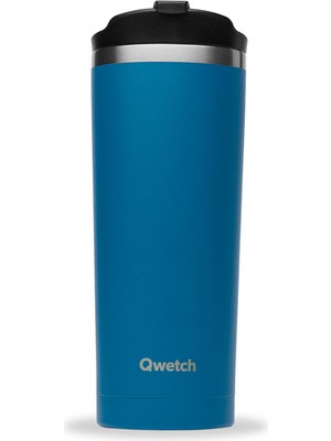 Qwetch QM6096 Isı Yalıtımlı Mavi Termos Mug 470 ml