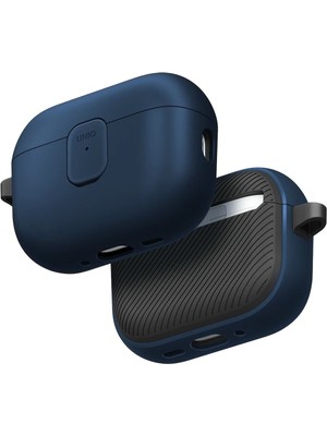 Uniq Clyde Airpods Pro 3 3. Nesil Kilitli Mavi Kulaklık Kılıfı