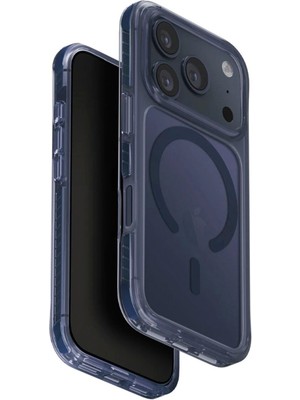 Uniq Combat iPhone 17 Pro Max Lacivert Magsafe Uyumlu Telefon Kılıfı