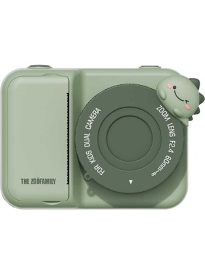 Zoo Family Dino Green P2 Çocuk Dijital Kamera ve Fotoğraf Makinesi