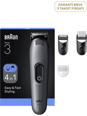 Braun Hepsi Bir Arada Series 3 4’ü 1 Arada Tıraş Kiti AIO3500