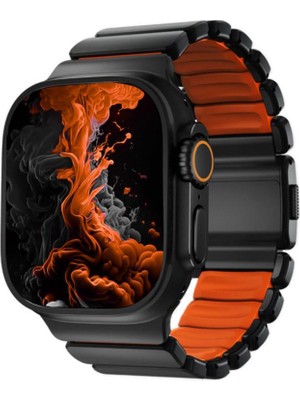 Bikordon Titaflex Apple Watch Ultra Uyumlu Torch Titanyum Akıllı Saat Kordon