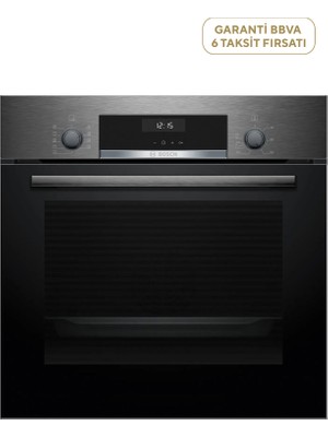 Bosch HBF537EG5T Serie 6 Black Inox Ankastre Fırın