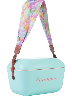 Polarbox Prinkstyle Tie Dye Classic Kayışlı Turkuaz Pembe Soğuk ve Sıcak Tutucu Thermo Çanta 20 Lt