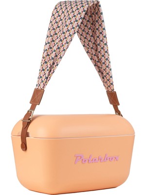 Polarbox Prinkstyle Geometric Klasik Deri Kayışlı Sorbete Rose Soğuk ve Sıcak Tutucu Termal Çanta 12 Lt