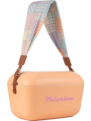 Polarbox Prinkstyle Patchwork Klasik Deri Kayışlı Sorbete Rose Soğuk ve Sıcak Tutucu Termal Çanta 12 Lt