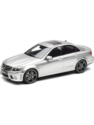 GT Spirit 1:18 2007 Mercedes Benz C63 Amg Silver Model Araba