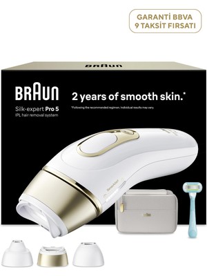 Braun Silk·expert Pro 5 / Gillette Venus + 3 Başlık ve Çanta Ipl Epilasyon Aleti PL5351