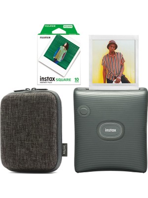 Fujifilm Instax Sq Link Yeşil Ex D Akıllı Telefon Yazıcısı ve Hediye Seti 3