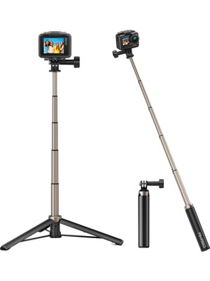 Akaso Uzatılabilir Selfie Çubuğu ve Tripod Standı Aksiyon Kamera Aksesuarı 60 cm