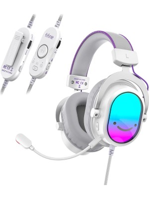 Fifine Ampligame H16 7.1 Surround Usb/3.5mm Rgb Oyuncu Kulaklığı