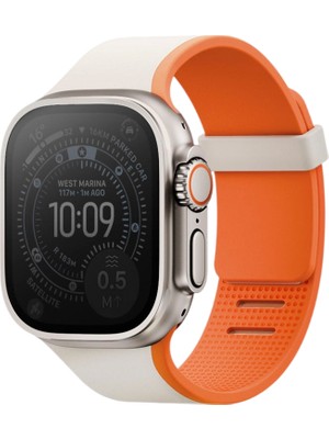 Uniq Apple Watch 42/44/45/46/49MM Revix Iv Reversible Manyetik Turuncu Akıllı Saat Kordon