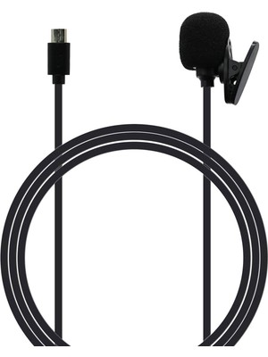 Akaso Kameralar ile Uyumlu Micro USB Girişli Aksiyon Kamera Mikrofonu