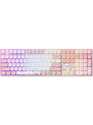 Akko Pompompurin 5108B Plus Rgb Kablosuz Hotswap Mekanik Pembe Gaming Klavye