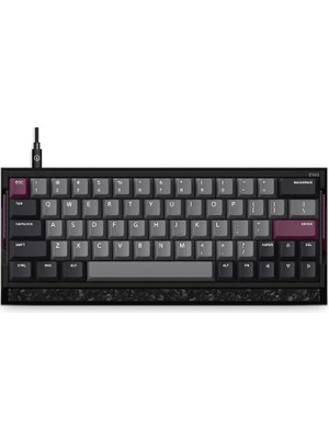 Iqunix EV63 Dark Purple %60 Magnetic x Pro Manyetik Switch 8k Hz Hall Effect Hotswap Rgb Ingilizce Mekanik Gaming Klavye