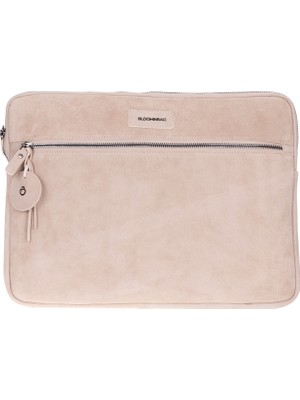 BloominBag Sand Still Krem Süet Deri 13-14" MacBook Laptop Kılıfı