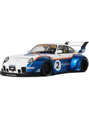 GT Spirit 1:18 2004 Porsche 911 993 Rwb Liberty Walk #2 Racing Model Araba