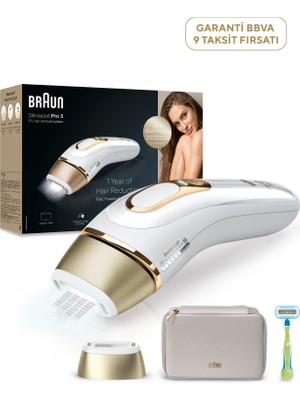 Braun Silk Expert Pro 5 PL5052 1 Başlıklı Çantalı Ipl Lazer Epilasyon Aleti  + Venus Traş Makinesi