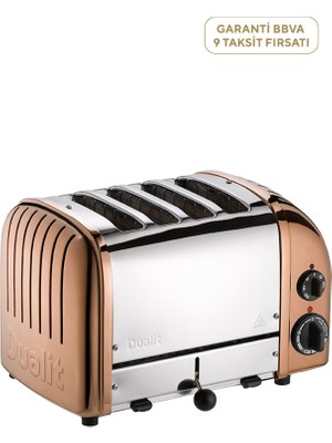 Dualit Classic Seri Bakır Rengi 4 Hazneli Ekmek Kızartma Makinesi
