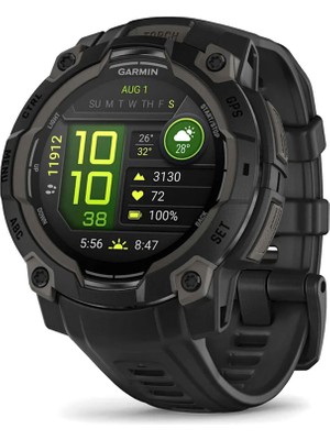 Garmin Instinct 3 45 mm Amoled Siyah Akıllı Saat