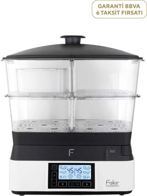 Fakir Premium Steam LCD Ekranlı Buharlı Pişirici + Pirinç Kasesi 11 Lt
