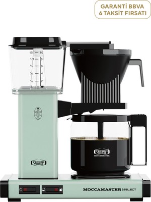 Moccamaster Kgb Select Cam Potlu Pastel Yeşil Filtre Kahve Makinesi