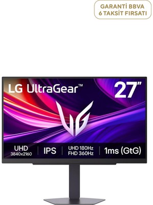 LG Ultragear 27" 1ms 180Hz 4K IPS Gaming Monitör 27G810A-B
