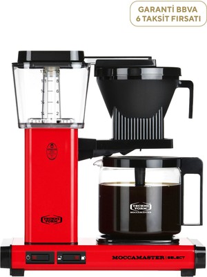 Moccamaster Kbg 741 Cam Potlu Kırmızı Filtre Kahve Makinesi