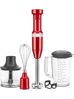 KitchenAid 5KHBV83 Aksesuarlı Empire Red El Blenderı