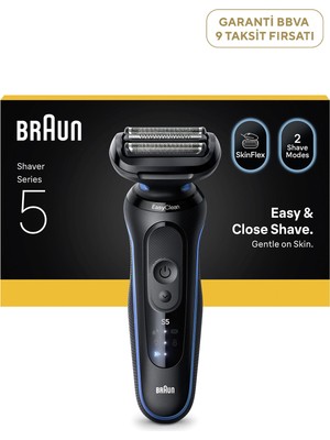 Braun Series 5 Islak ve Kuru Elektrikli Tıraş Makinesi 52-B1000S