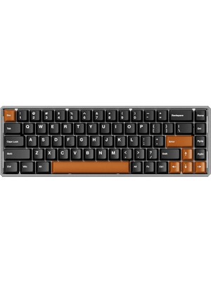 Akko MOD68 He Misty Black Brown %65 Astrolink Magnetic Switch 8k Hz Hall Effect Hotswap Argb Kablosuz Mekanik Gaming Klavye