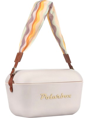 Polarbox Prinkstyle Ondas Classic Perla Gold Pamuk ve Deri Kayışlı Soğuk ve Sıcak Tutucu Thermo Box 20 Lt