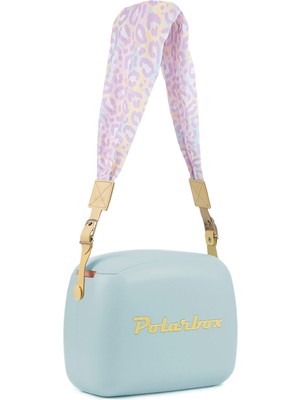 Polarbox Prinkstyle Animal Classic Sky Blue Yellow Pamuk ve Deri Kayışlı Soğuk ve Sıcak Tutucu Yemek Çantası 6 Lt