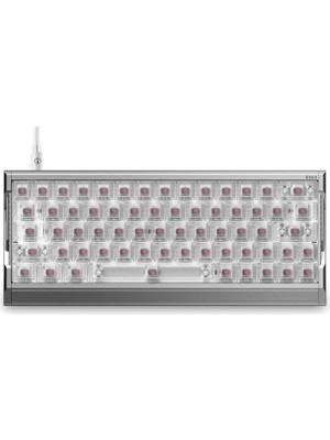 Iqunix EV63 Silver Blade Rs %60 Magnetic x Pro Manyetik Switch 8k Hz Hall Effect Hotswap Rgb Ingilizce Mekanik Gaming Klavye