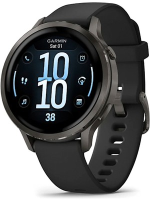 Garmin Venu 4 41 mm Siyah Silikon Kayışlı Akıllı Saat