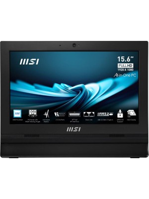 MSI Pro AP162T N100 4gb Ram 256GB SSD 15.6" Fhd Freedos All In One Pc ADL-017XEU