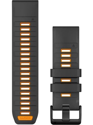 Garmin Quickfit Graphite Turuncu 26 mm Akıllı Saat Kordon