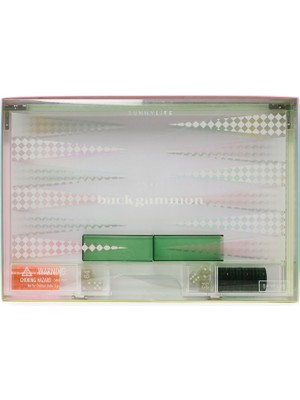 Sunnylife Ombre Lucite Backgammon Sherbert Oyun