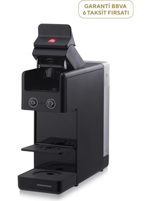 illy F. Francis Y3.3 Siyah Espresso ve Filtre Kahve Makinesi