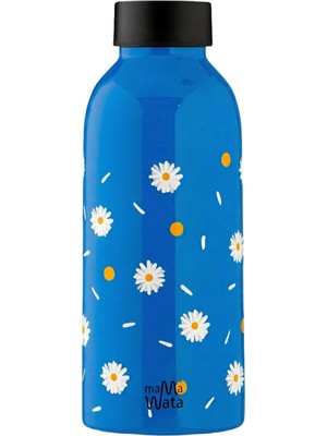 Mamawata Daisy Koyu Mavi Çelik Termos 470 ml