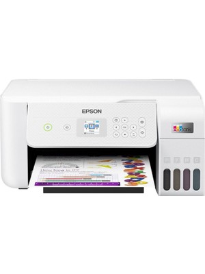Epson L3266 Wi-Fi Tarayıcı Fotokopi Renkli Fonksiyonlu Tanklı Mürekkep Püskürtmeli Yazıcı