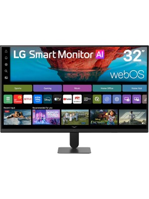 LG 32U701SB-B 31,5" U7S Alpha 7 Aı 5ms (Gtg At Faster) 60Hz (2xhdmı+Usb 2.0) HDR10 4K UHD Webos Airplay 2 Va Panel Smart Monitör