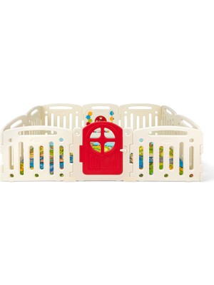 Unigo Kırmızı Kapılı Bebek Oyun Çiti 230 x 140 cm